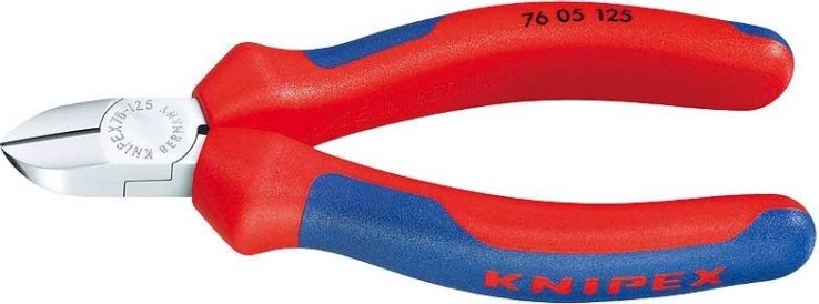 Бокорезы диагональные для электромеханика KNIPEX 7605125 125 мм [KN-7605125]