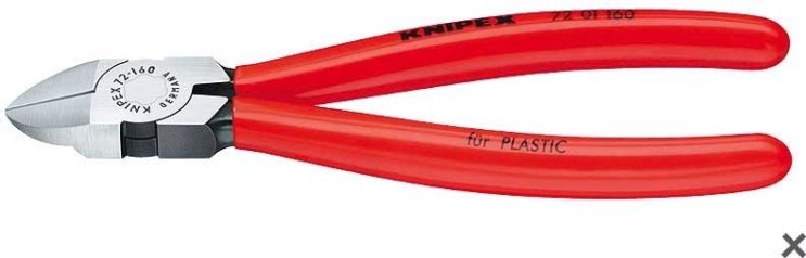 Бокорезы диагональные для пластмассы KNIPEX 7201180 180 мм [KN-7201180]