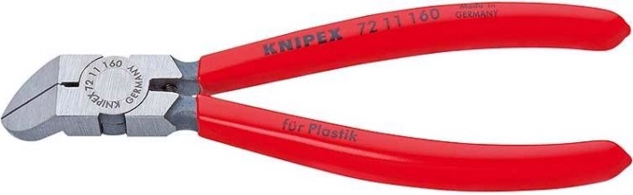 Бокорезы диагональные для пластмассы KNIPEX 7211160 160 мм [KN-7211160]
