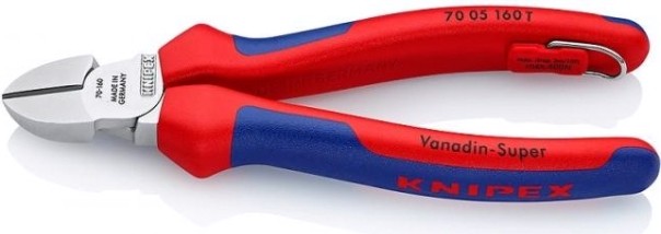 Бокорезы диагональные KNIPEX 7005160T 160 мм [KN-7005160T]