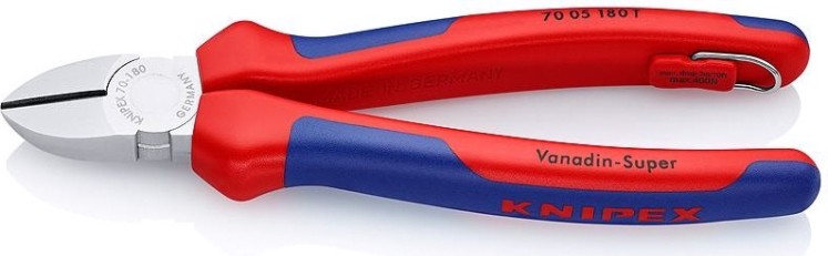 Бокорезы диагональные KNIPEX 7005180T 180 мм [KN-7005180T]