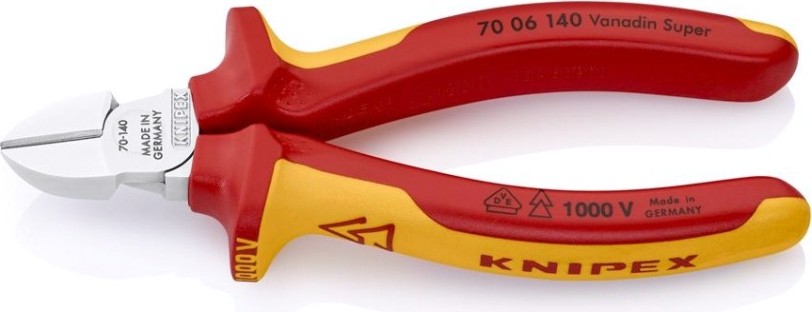 Бокорезы диэлектрические KNIPEX 7006140SB 140 мм [KN-7006140SB]
