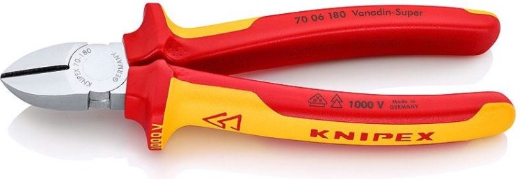 Бокорезы диэлектрические KNIPEX 7006180SB 180 мм [KN-7006180SB]
