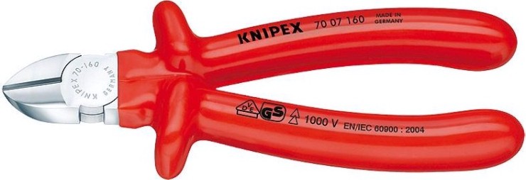 Бокорезы диэлектрические KNIPEX 7007180 1000 V, 180 мм [KN-7007180]