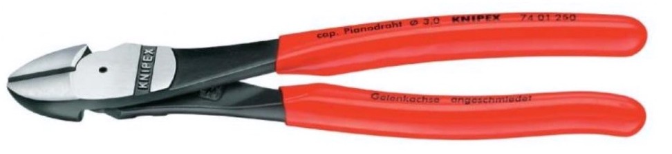 Бокорезы KNIPEX KN-7401250SB особо мощные, 250 мм, обливные ручки