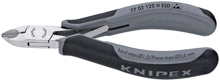 Бокорезы KNIPEX KN-7702120HESD для электроники