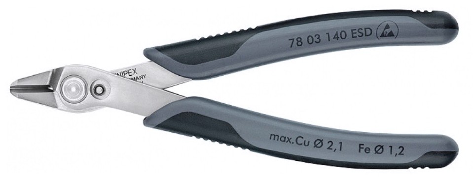 Бокорезы KNIPEX KN-7803140ESDSB Electronic Super Knips XL прецизионные ESD