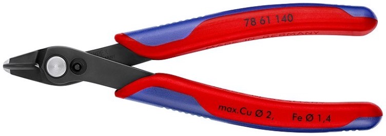 Бокорезы KNIPEX KN-7861140SB Electronic Super XL, для кабельных стяжек