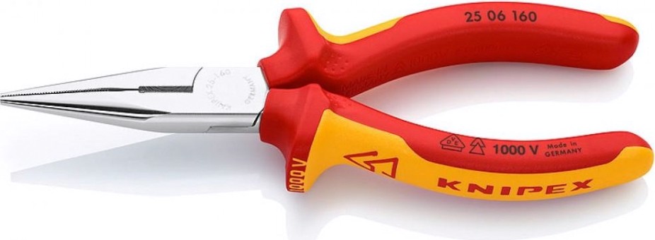 Длинногубцы KNIPEX 2506160SB 160 мм [KN-2506160SB]