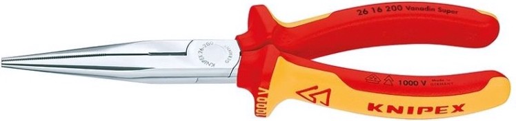 Длинногубцы KNIPEX 2616200SB 200 мм [KN-2616200SB]