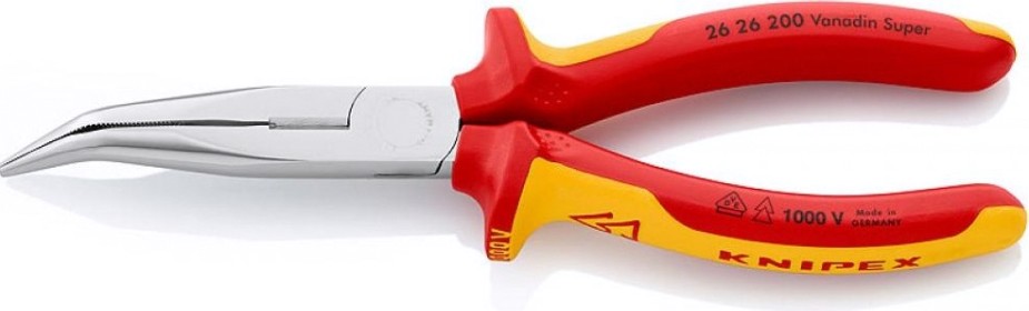 Длинногубцы KNIPEX 2626200SB 200 мм [KN-2626200SB]