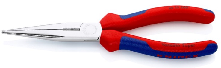 Длинногубцы KNIPEX KN-2615200SB с режущими кромками, 200 мм