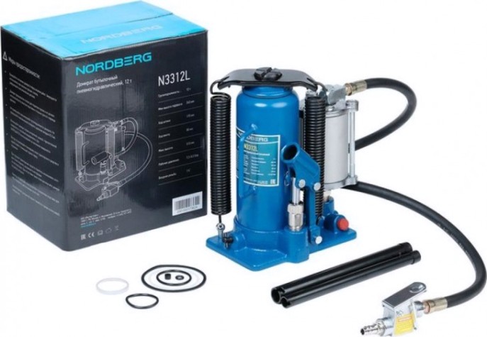 Домкрат пневмо-гидравлический NORDBERG N3312L 12т [ЦБ-00016918]
