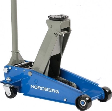 Домкрат подкатной NORDBERG N32030 с резиновой насадкой (3,0 т - 120/450 мм) [ЦБ-00012274]