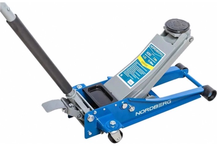Домкрат подкатной NORDBERG N32032 G супернизкий 3 тонн, h=75-500 мм [N32032G]