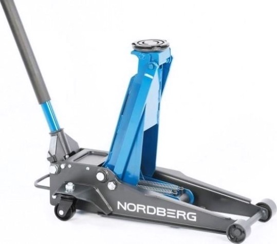 Домкрат подкатной NORDBERG N32034 супернизкий 3 тонн, h=75-510 мм [ЦБ-0008591]