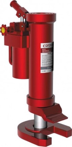 Домкрат зацепной СОРОКИН 3.360 двухступенчатый (10 т)