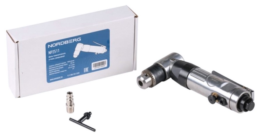Дрель пневматическая NORDBERG NP2511 угловая, 10 мм [ЦБ-00011968]