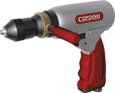 Дрель пневматическая реверсивная СОРОКИН 2.55 3/8" 2200 об/мин