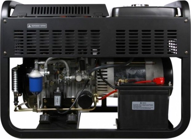 Электростанция дизельная с воздушным охлаждением HYUNDAI DHY 12000LE открытая