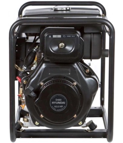 Электростанция дизельная с воздушным охлаждением HYUNDAI DHY 6500L открытая [DHY 6500L]