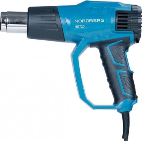 Фен строительный NORDBERG NE720K комплектом насадок, 50-600°с [ЦБ-00016878]