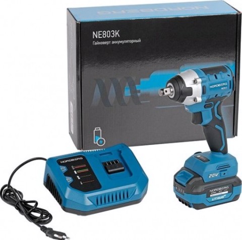 Гайковерт аккумуляторный NORDBERG NE803K [ЦБ-0010558]
