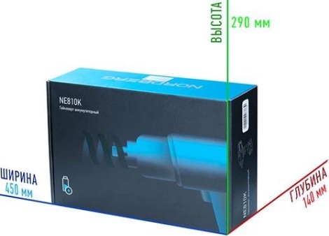 Гайковерт аккумуляторный NORDBERG NE810K [ЦБ-00016882]