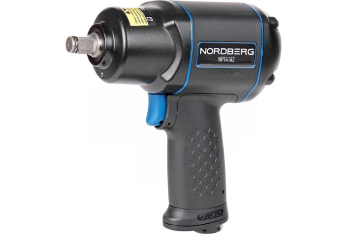 Гайковерт пневматический NORDBERG NP14162 ударный 1/2", 1620нм [NP14162]