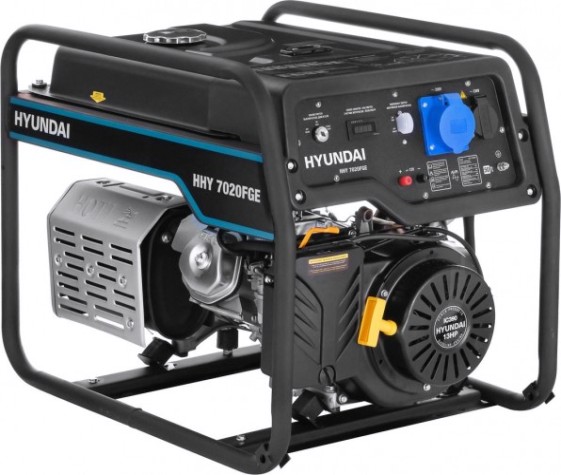 Генератор бензиновый HYUNDAI HHY 7020FGE (бензин/газ) [HHY 7020FGE]