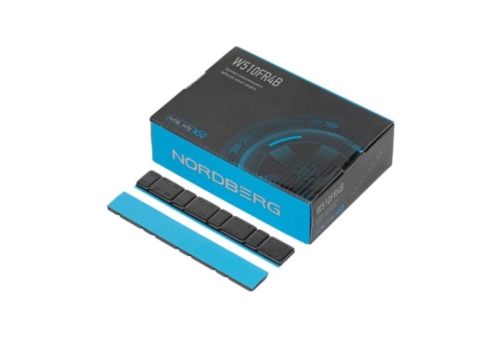 Грузики балансировочные NORDBERG W510FR2B самоклеящиеся (4х5+4х10 г), 50 лент [W510FR2B]
