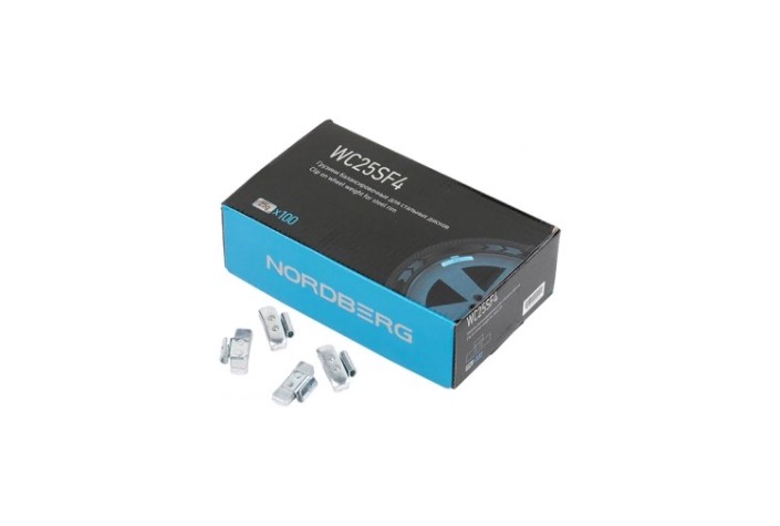 Грузики балансировочные NORDBERG WC25SF4 для стальных дисков Fe 25 г, 100 шт. [WC25SF4]
