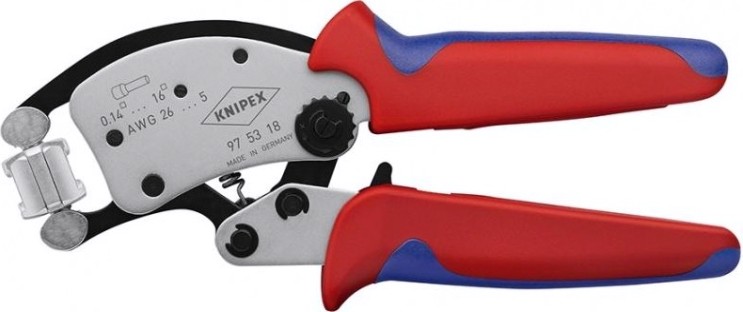 Инструмент для опрессовки кабельных наконечников KNIPEX 975318 [KN-975318]