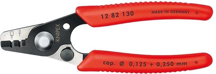 Инструмент для удаления изоляции KNIPEX 1282130 130 мм, с оптоволоконных кабелей [KN-1282130SB]