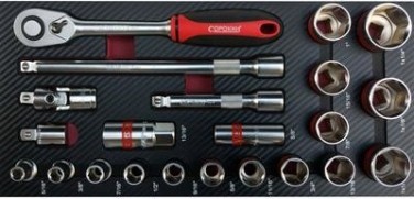 Инструмент в ложементе СОРОКИН 1.124 Standart дюймовый 24 предмета