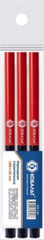 Карандаш малярный Кобальт 793-138 2-хцветный, красный/синий 180*10 мм (3 шт.)