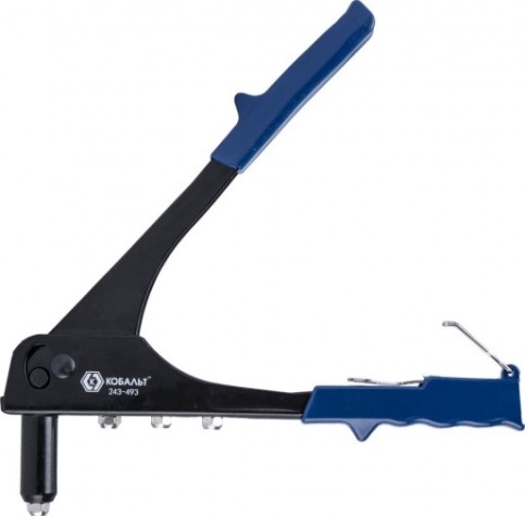 Клепальник Кобальт 243-493 260 мм, 2,4-3,2-4,0-4,8 мм, кейс