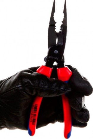 Клещи электромонтажные диэлектрические KNIPEX 1396200TBK 200 мм 6-в-1 [KN-1396200TBK]