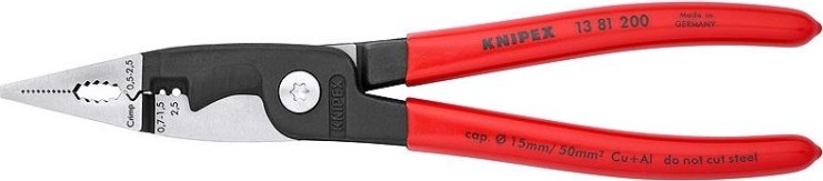 Клещи электромонтажные KNIPEX 1381200SB 200 мм [KN-1381200SB]