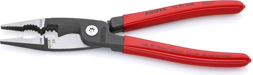 Клещи электромонтажные KNIPEX 1381200SB 200 мм [KN-1381200SB]