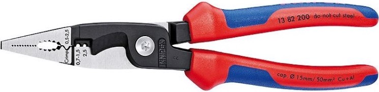 Клещи электромонтажные KNIPEX 1382200 200 мм [KN-1382200]