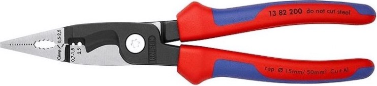 Клещи электромонтажные KNIPEX 1382200SB 200 мм [KN-1382200SB]