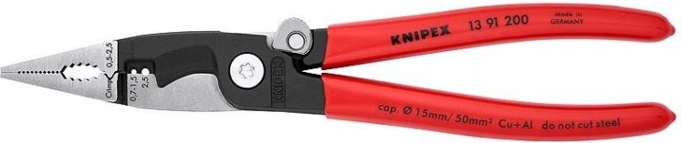 Клещи электромонтажные KNIPEX 1391200SB 200 мм [KN-1391200SB]