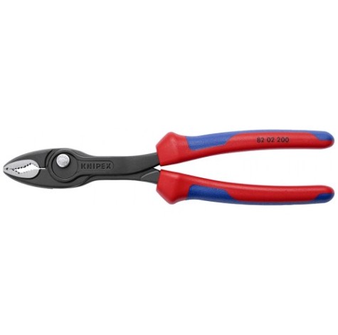 Клещи KNIPEX KN-8202200SB TwinGrip с фронтальным и боковым захватами