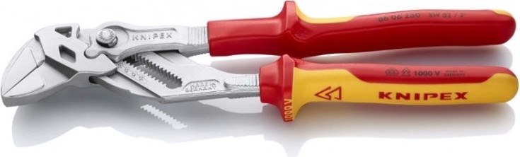 Клещи переставные диэлектрические KNIPEX 8606250 1000 V, 250 мм [KN-8606250]