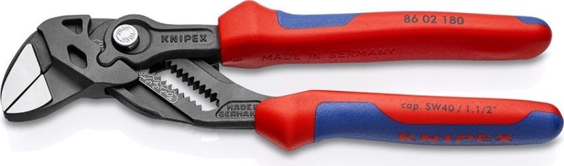 Клещи переставные KNIPEX 8602180SB 180 мм [KN-8602180SB]