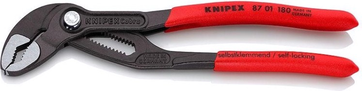 Клещи переставные KNIPEX "COBRA" 8701180SB 180 мм [KN-8701180SB]