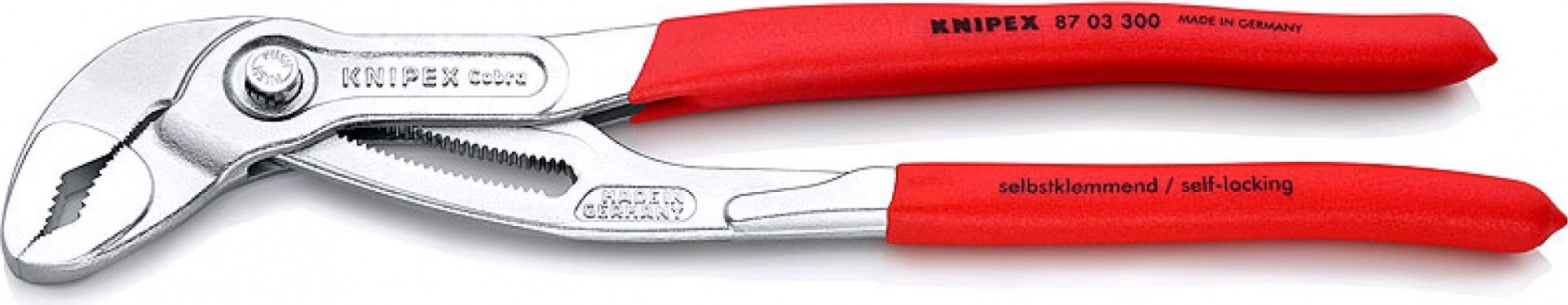 Клещи переставные KNIPEX "COBRA" 8703300SB 300 мм [KN-8703300SB]