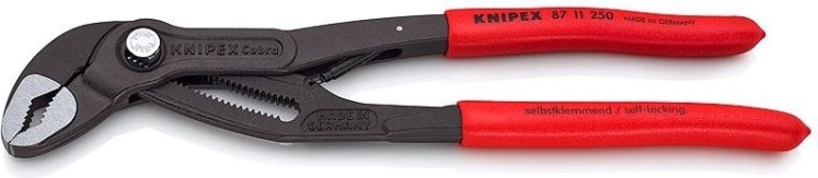 Клещи переставные KNIPEX "COBRA" 8711250SB 250 мм [KN-8711250SB]