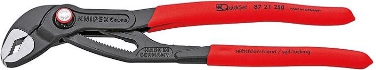 Клещи переставные KNIPEX "COBRA" QuickSet 8721250 250 мм [KN-8721250]